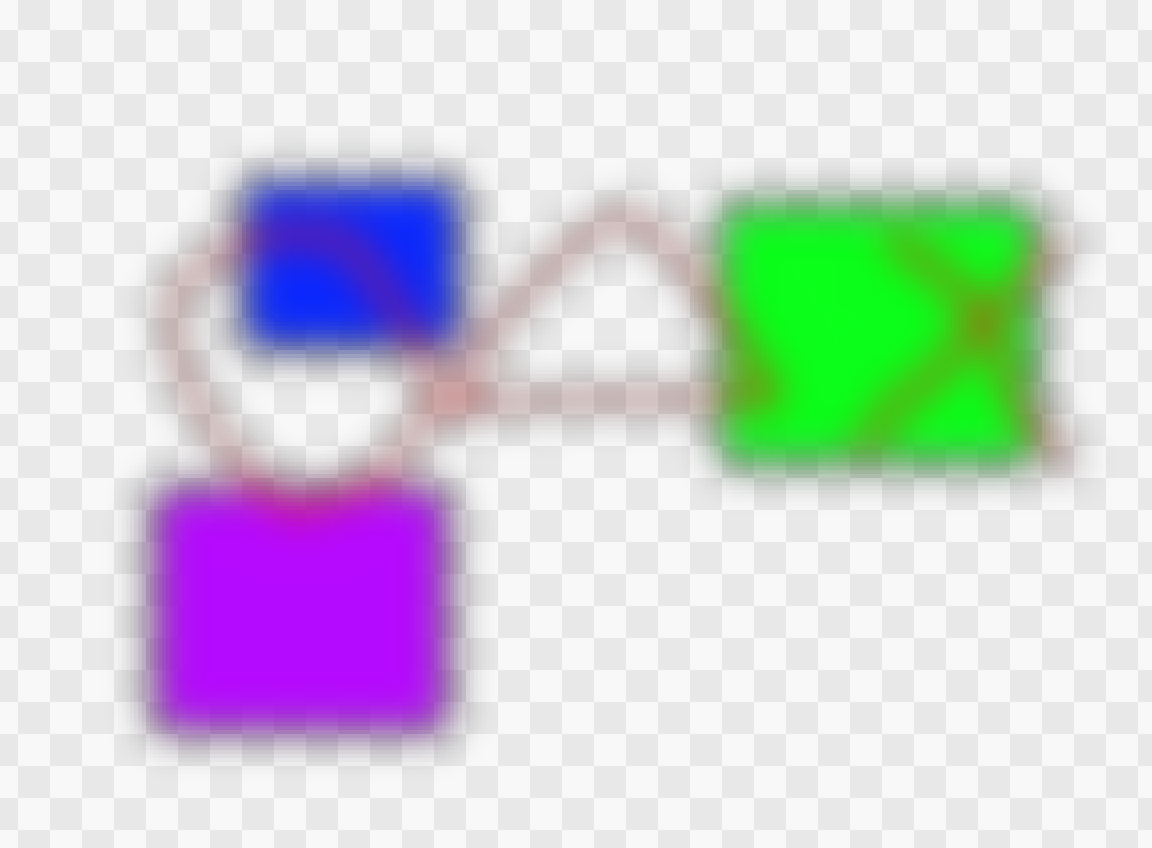 アルファを考慮していないガウスぼかしのスクリーンショット