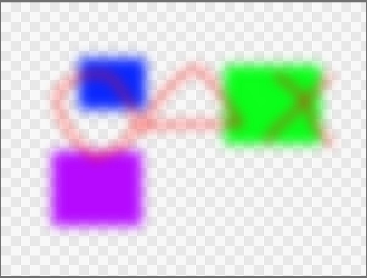 スクリーンショット アルファを考慮に入れたガウスぼかし